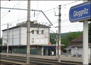 Gloggnitz, Bahn-km 75,0 Gloggnitz, Bahn-km 75,0