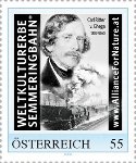 Briefmarke "Carl Ritter v. Ghega"